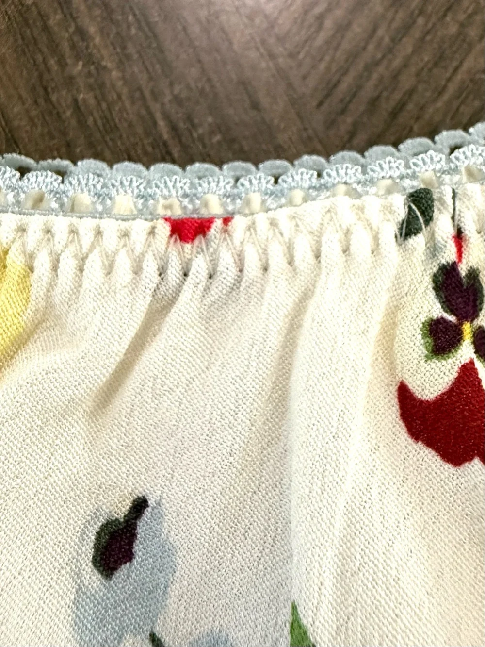 GAP x DOEN Girls Cream Floral Skater Skirt with Red, Yellow & Blue Blooms